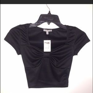 Black crop top